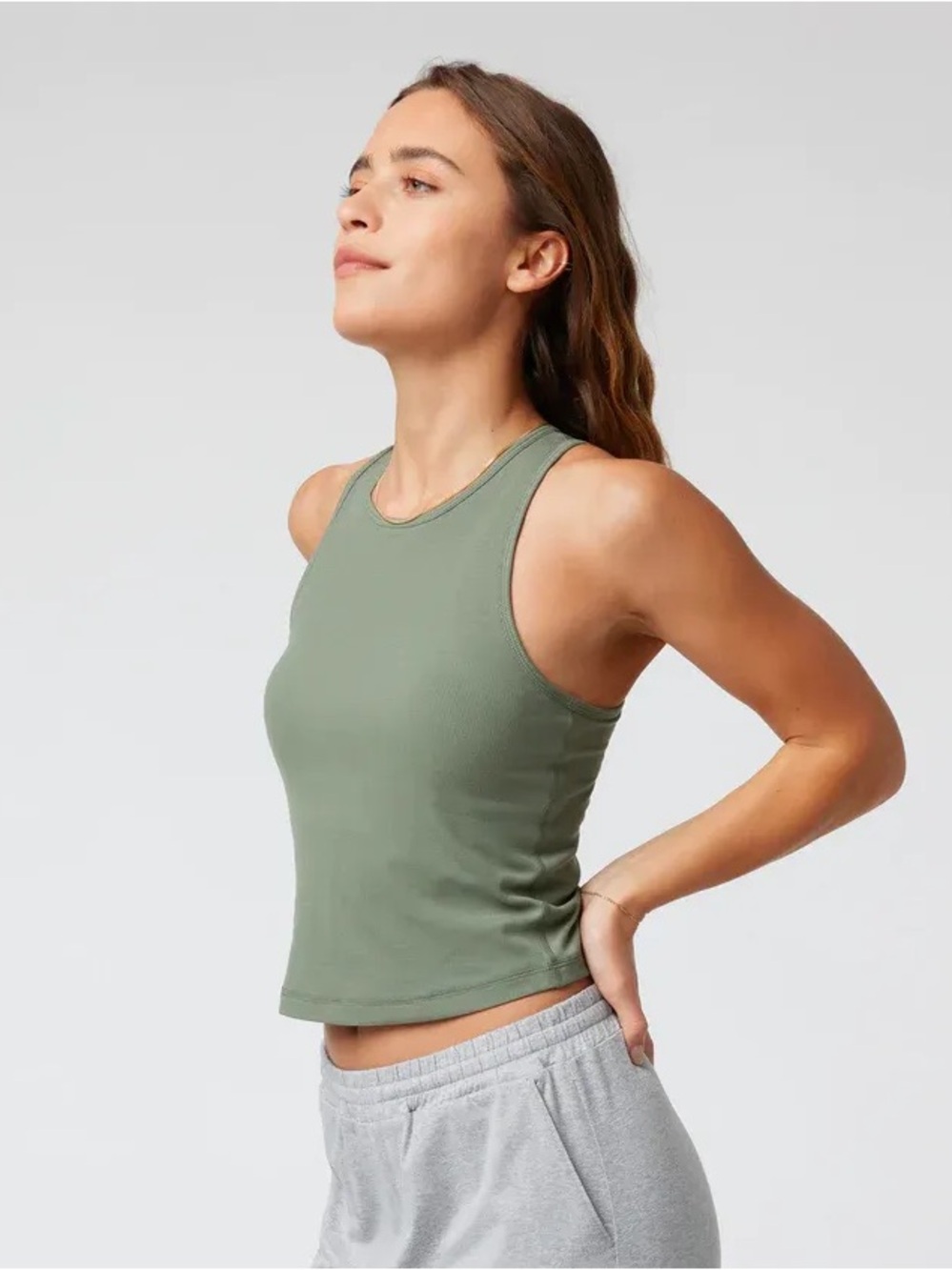 Vuori Pose Plyo Tank Top green size L
